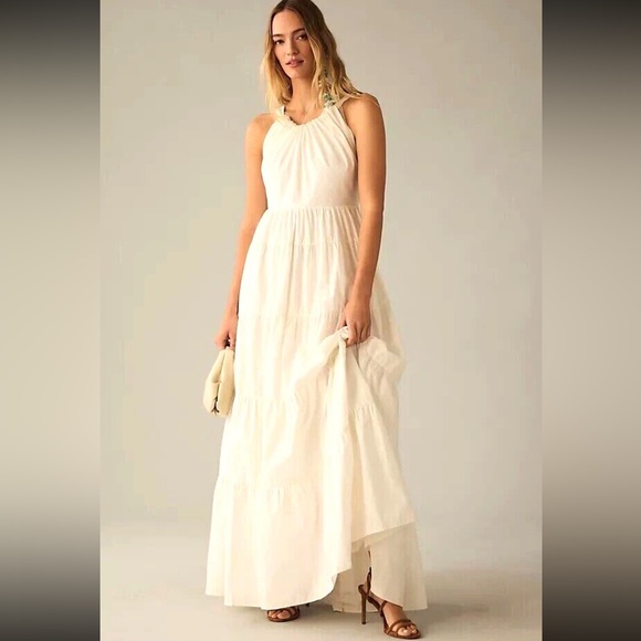 Forever That Girl Dresses & Skirts - Anthropologie Forever That Girl Tiered Ruched Back Bow Maxi Dress